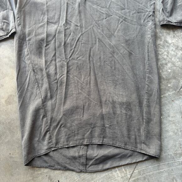 Comptoir Des Cotonniers Shift Dress Women's Small Green 3/4 Sleeve Split Collar - Picture 4 of 12